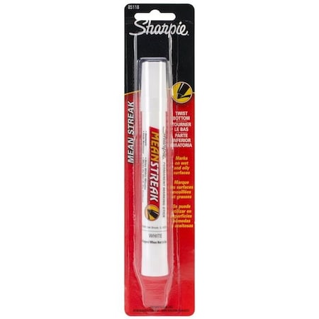 Sharpe Manufacturing Sharpie 652-85118PP Boise Cascade Permanent Marking Stick Mean Streak; White 652-85118PP
